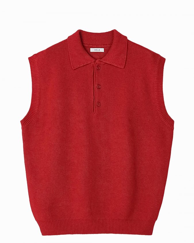 Red Knit Vest