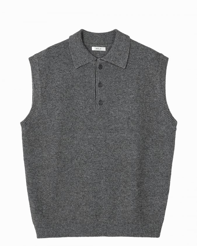 Grey Knit Vest