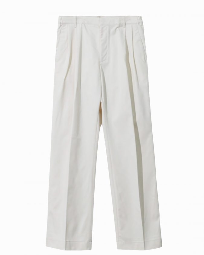 Cream Wide Trousers