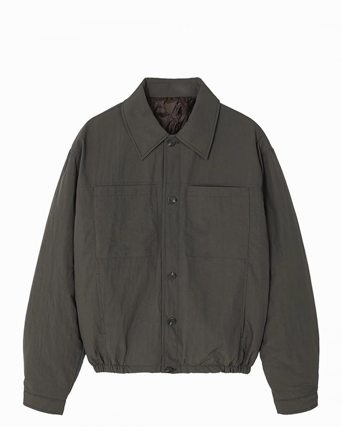 Khaki Nylon Western Jacket