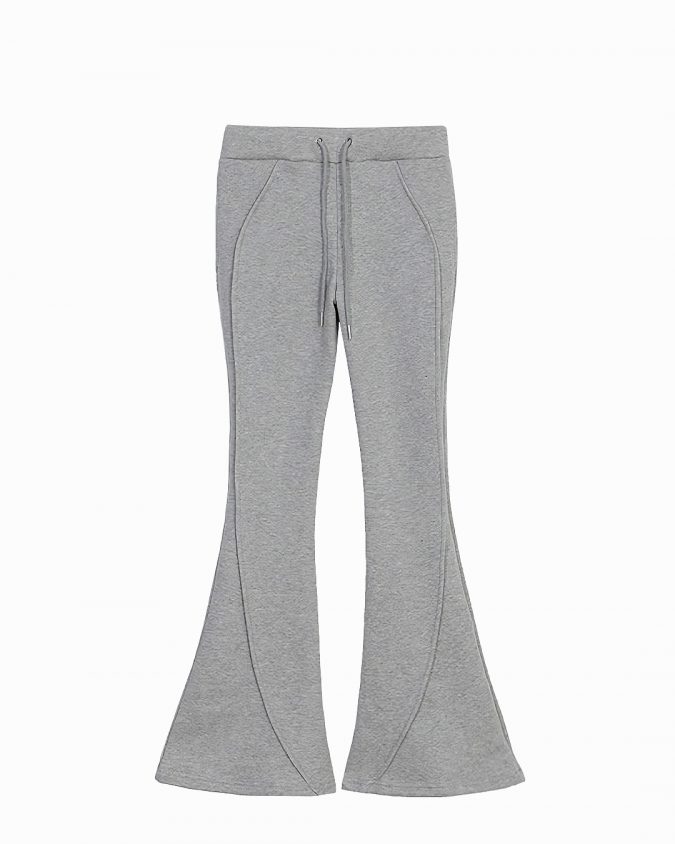 Grey Flared Sweatpants