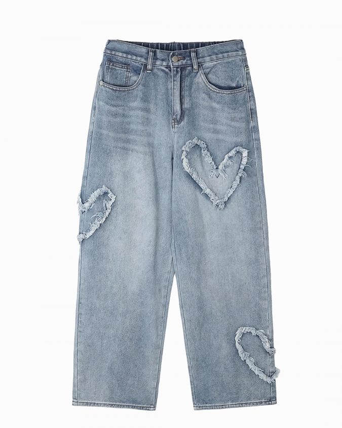 Light Blue Heart Jeans