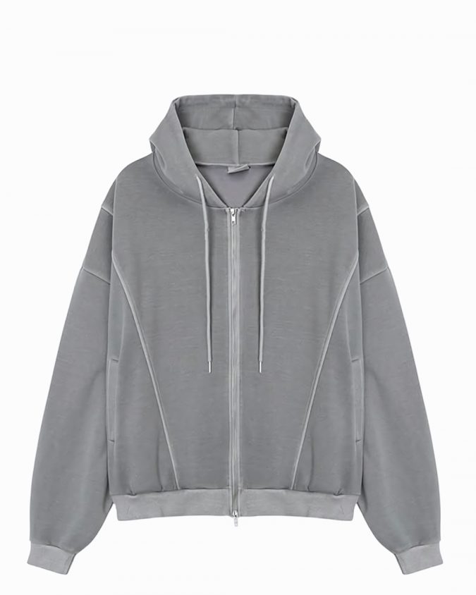 Grey Faded Hoodie