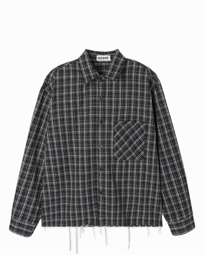 Cropped Plaid Shirt