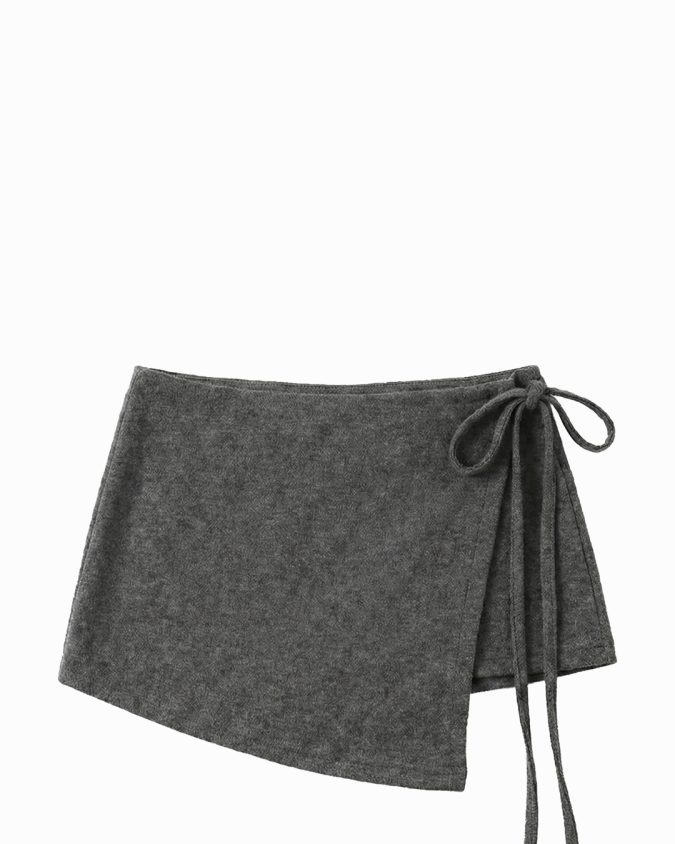 Micro Wrap Shorts - One Size, Charcoal