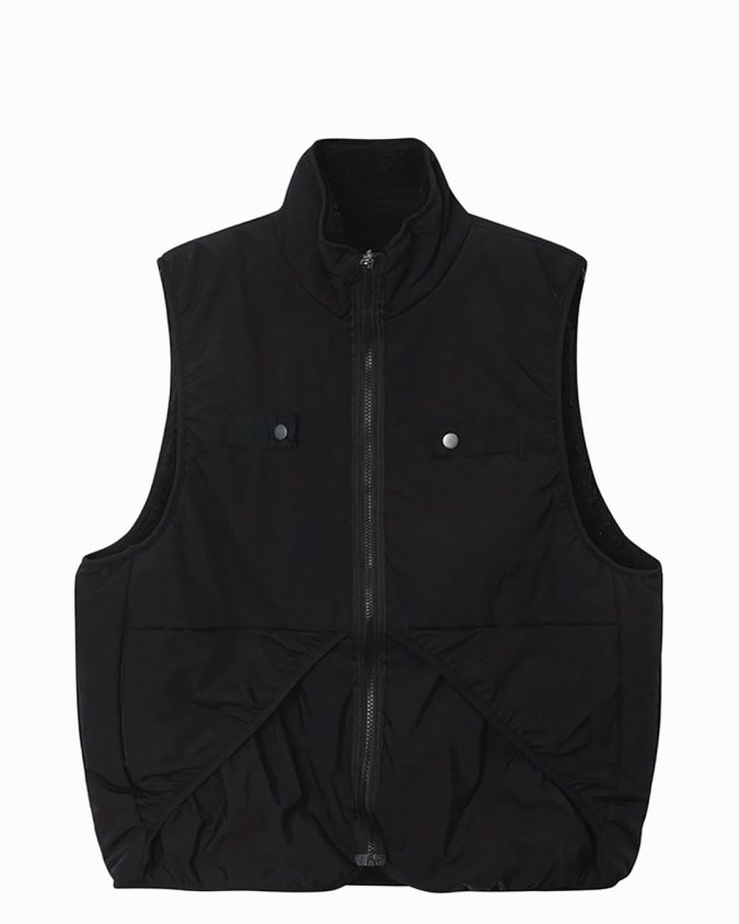 Black Nylon Reversible Vest