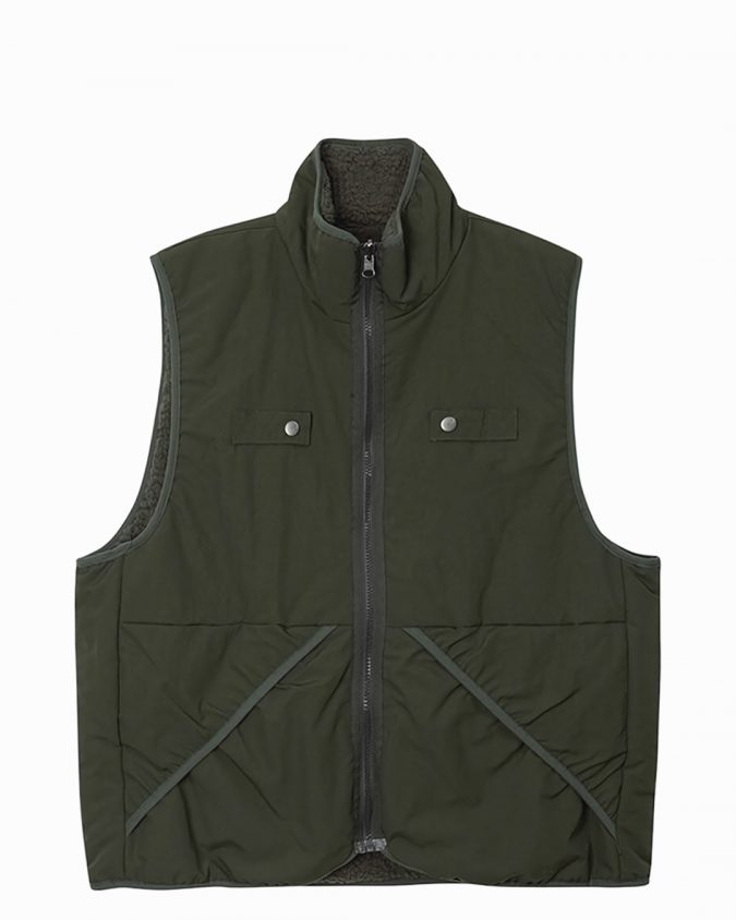 Green Nylon Reversible Vest