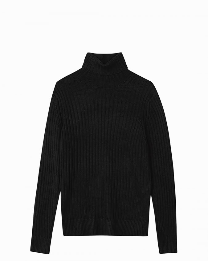 Black Knit Turtleneck