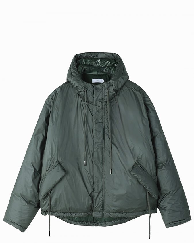 Khaki Insulated Nylon Jacket