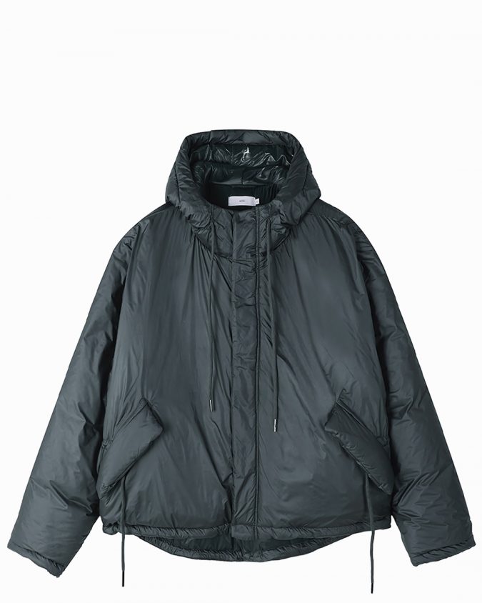 Charcoal Insulated Nylon Jacket